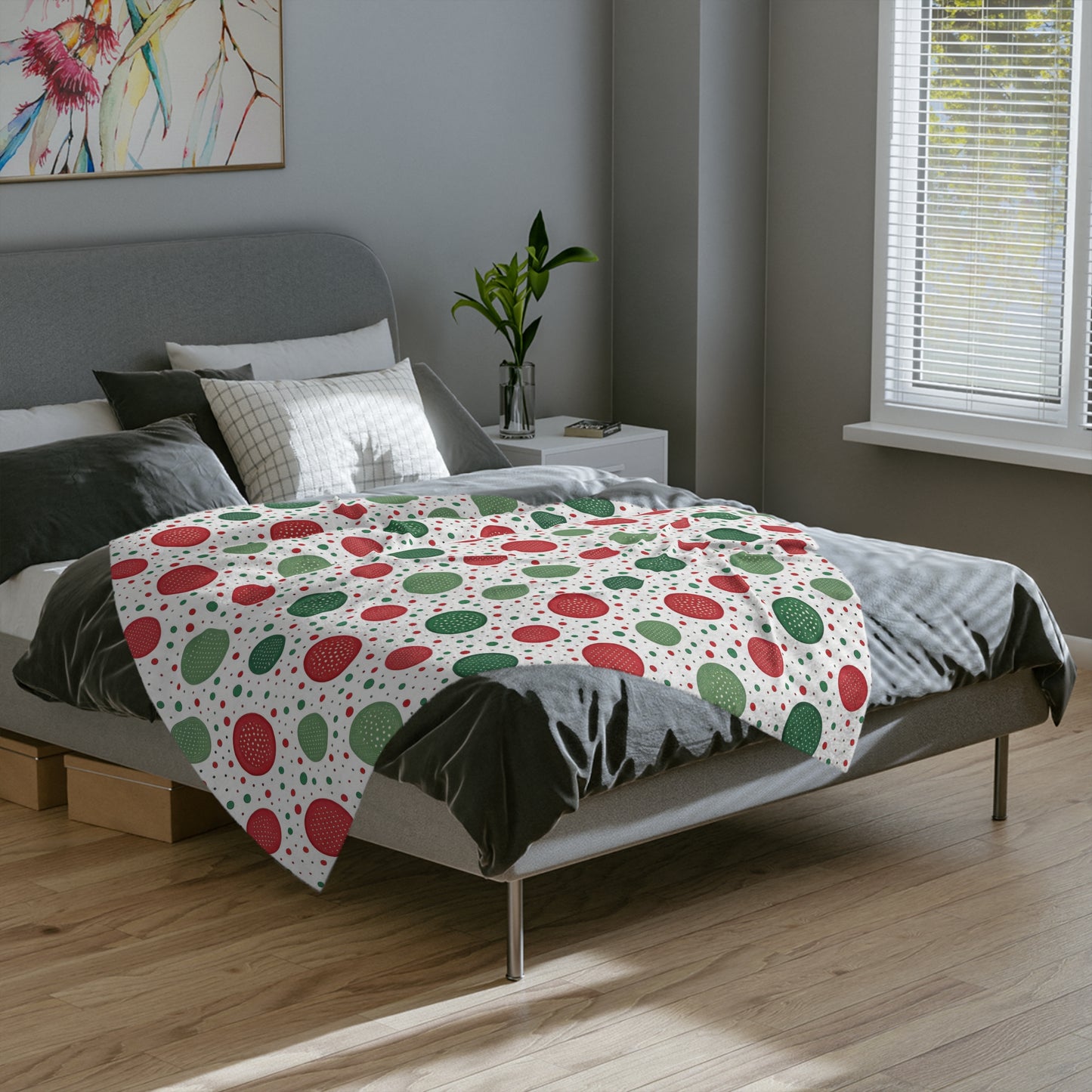 Holiday Polka Dot Blanket