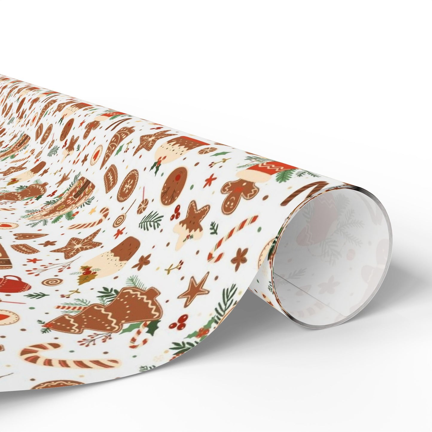 Gingerbread Christmas Wrapping Paper | Cozy Cookie Holiday Gift Wrap | Festive Baking Pattern | Christmas Treat Wrapping Paper