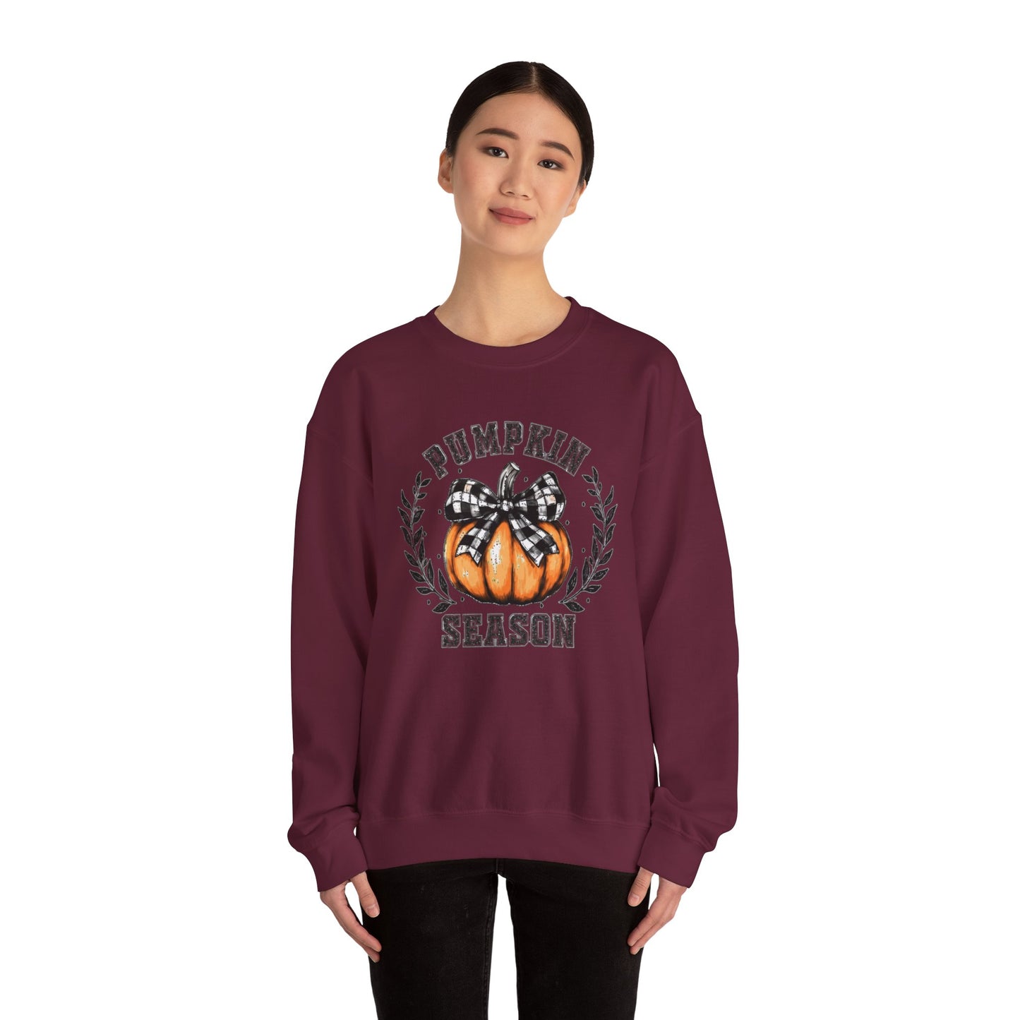 Pumpkin Season Crewneck Sweatshirt, Cozy Fall Apparel, Unisex Sweatshirt, Autumn Fashion, Thanksgiving Gift, Seasonal Style