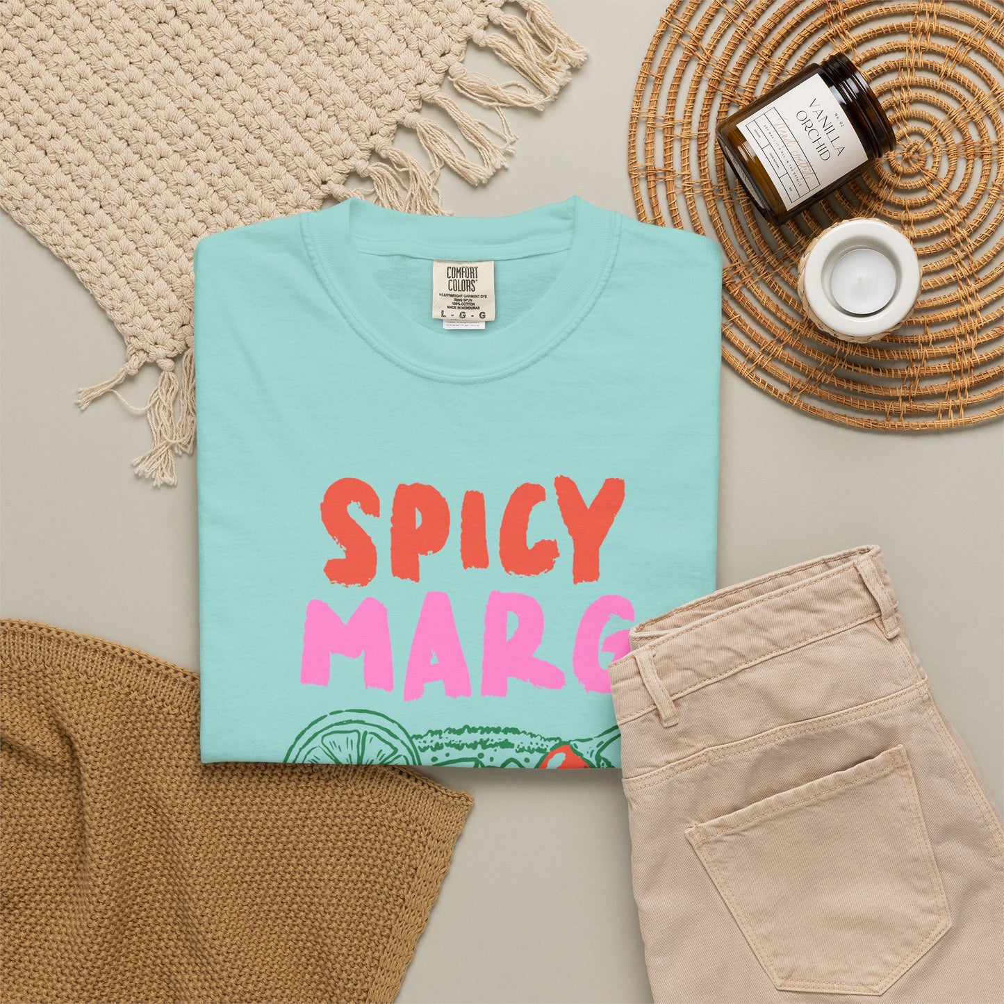 Spicy Marg Graphic Tee • Margarita Summer Shirt • Girls Night Beach Tee • Summer Vacation Outfit • Fiesta Shirt