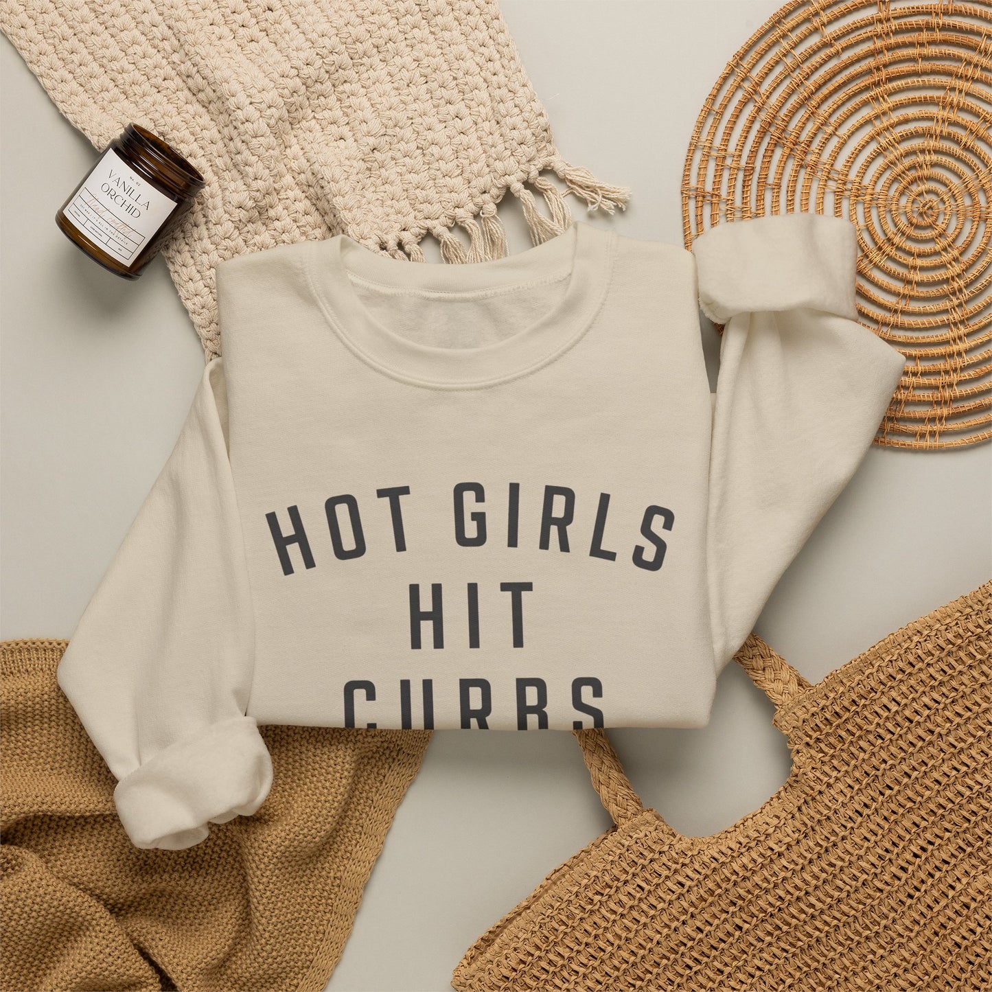 Hot Girls Hit Curbs Sweatshirt