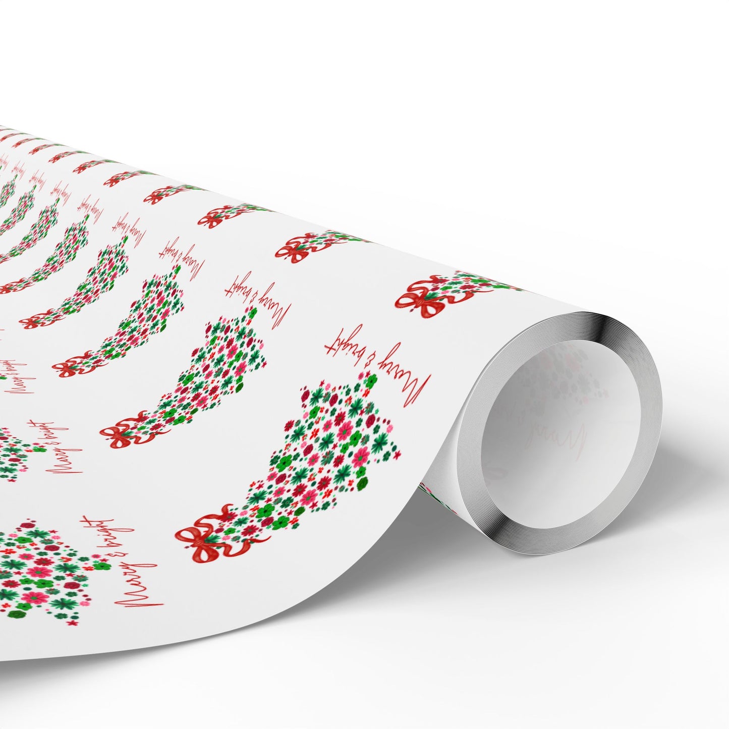 Festive Christmas Wrapping Paper Set - Merry Holiday Design for Gifts