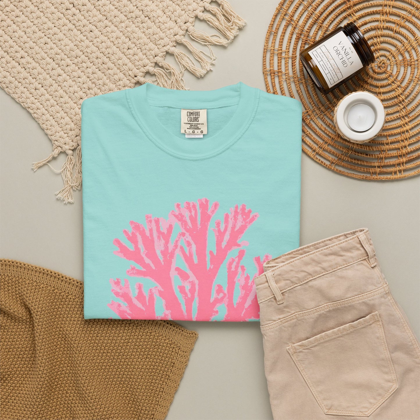 Ocean Club Summer Shirt • Pink Coral Beach Tee • Coastal Vacation Graphic Shirt • Beach Trip Outfit