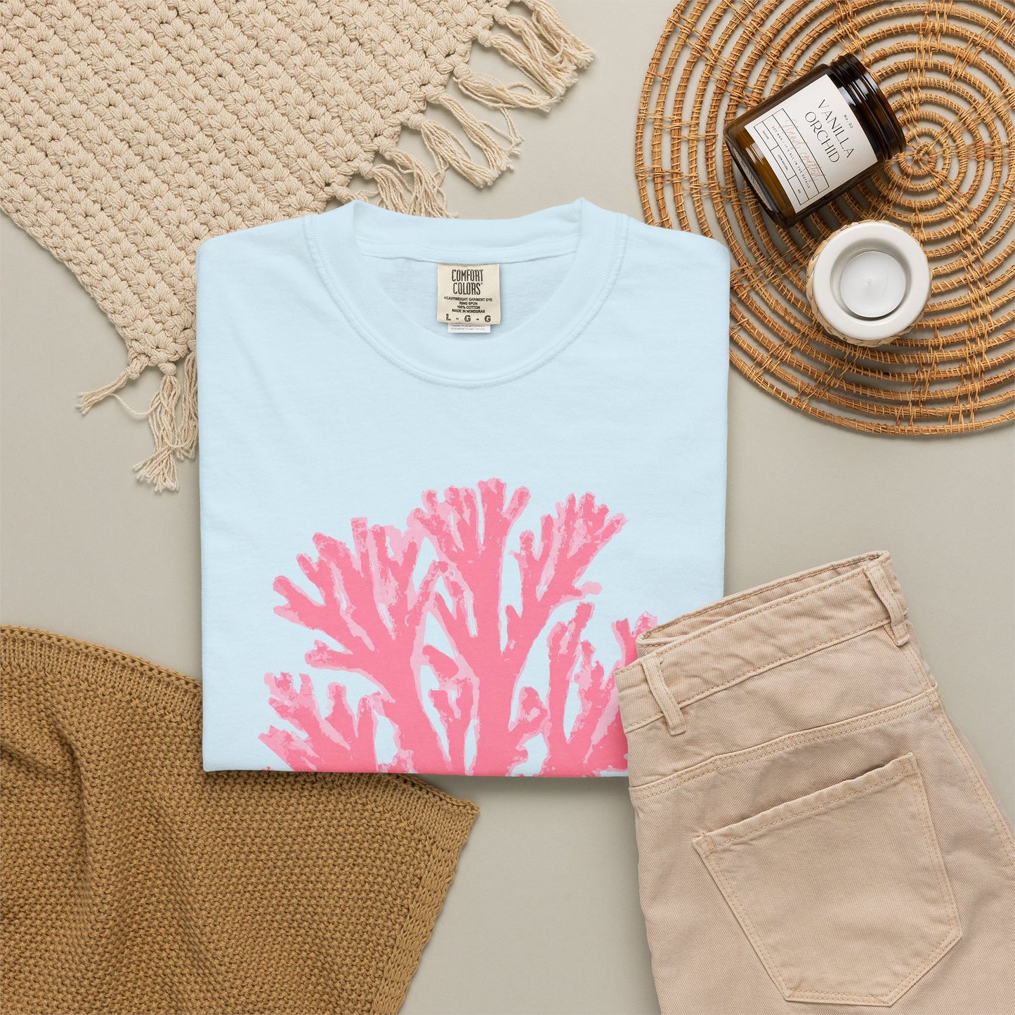 Ocean Club Summer Shirt • Pink Coral Beach Tee • Coastal Vacation Graphic Shirt • Beach Trip Outfit