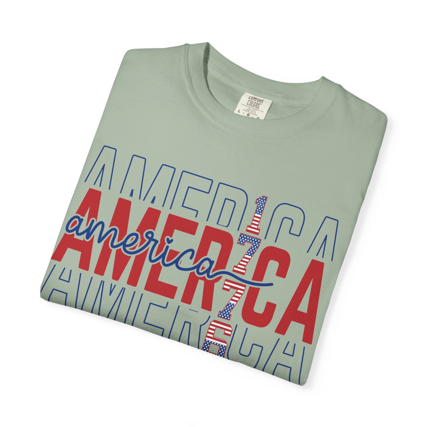 America 1776 T-Shirt • Vintage Patriotic Graphic Tee • Red White Blue Fourth of July Shirt