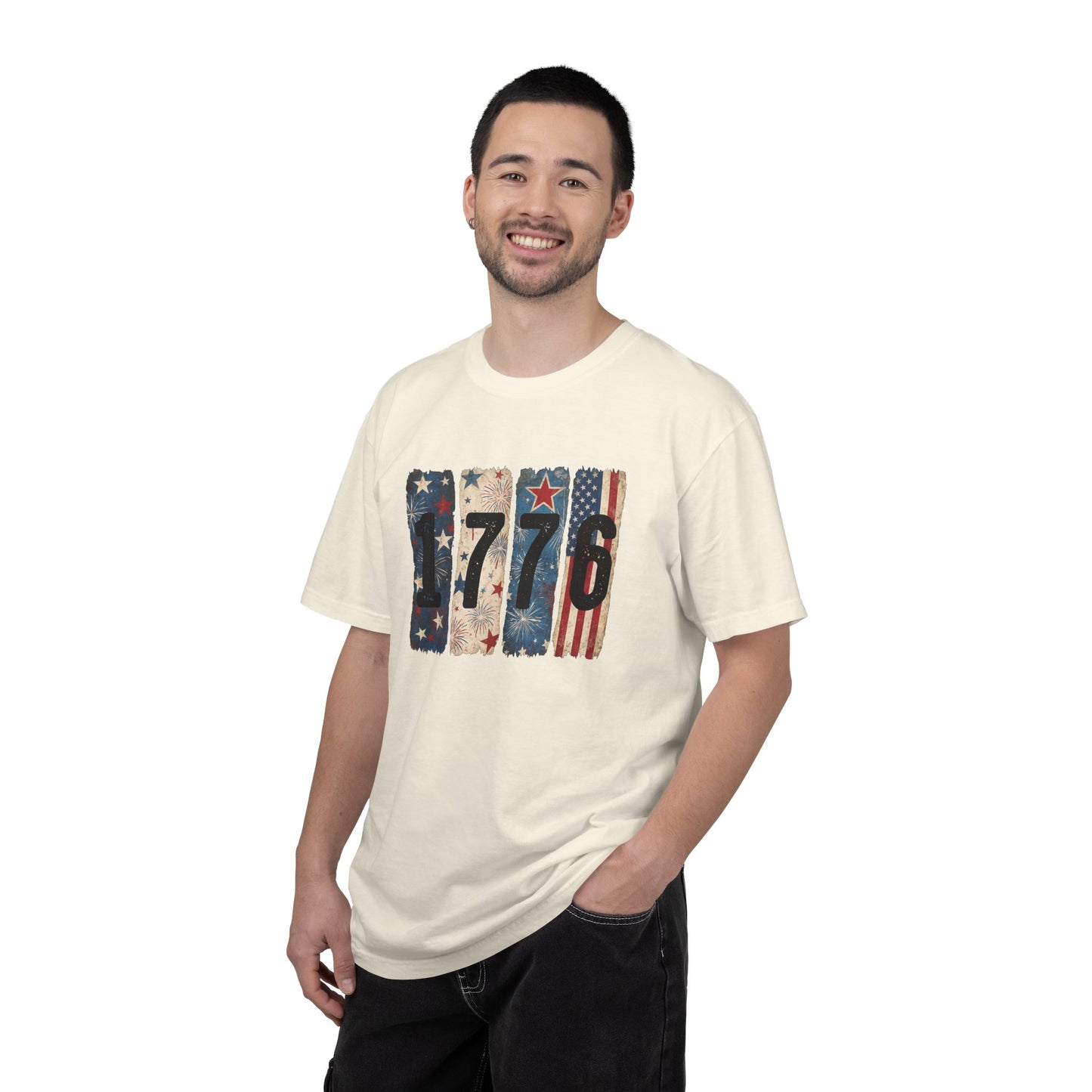1776 Vintage America T-Shirt • Retro 4th of July Shirt • Red White Blue Graphic Tee