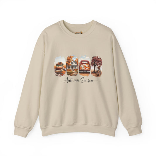 Cozy Autumn Sweatshirt - Unisex Heavy Blend Crewneck, Fall Fashion, Seasonal Gift, Thanksgiving, Everyday Comfort