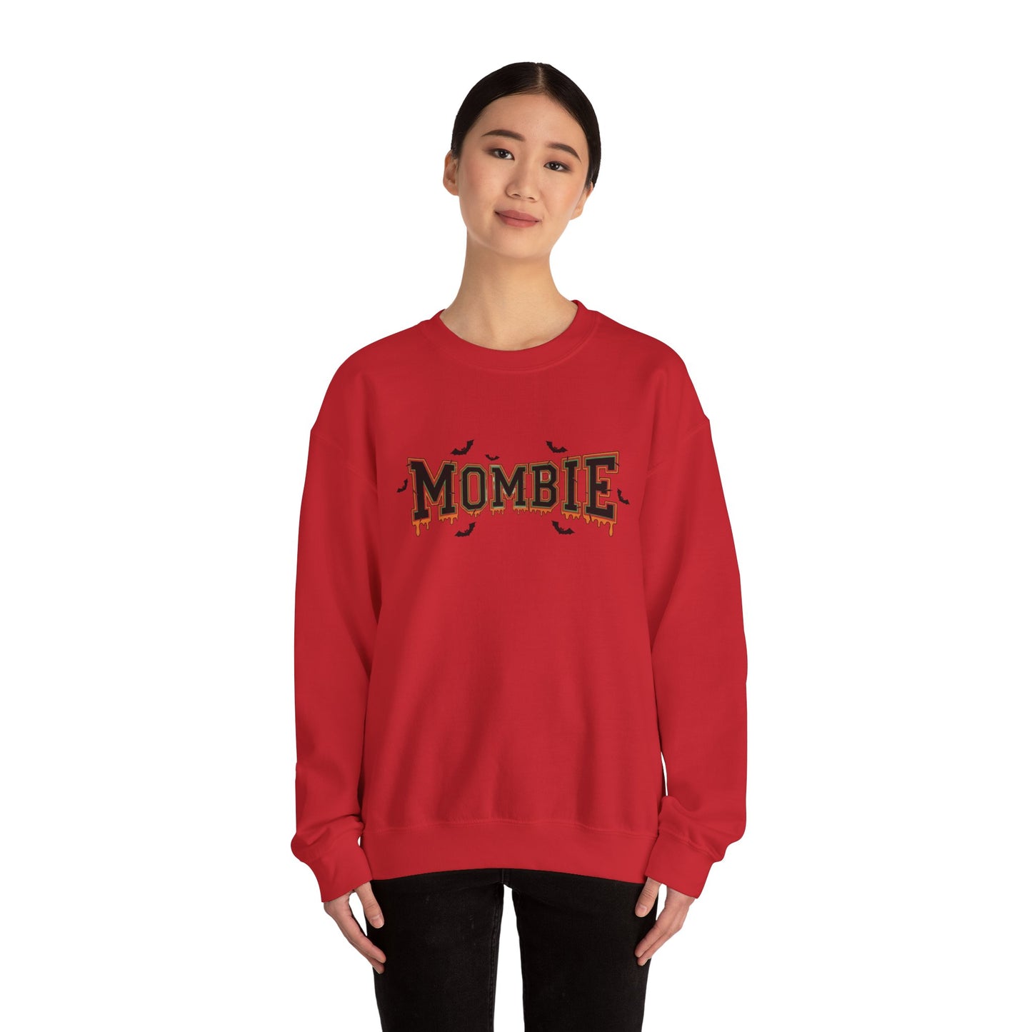 Mombie Crewneck Sweatshirt - Cozy Halloween Apparel, Great Gift for Moms, Fall Fashion, Spooky Season, Funny Sweater