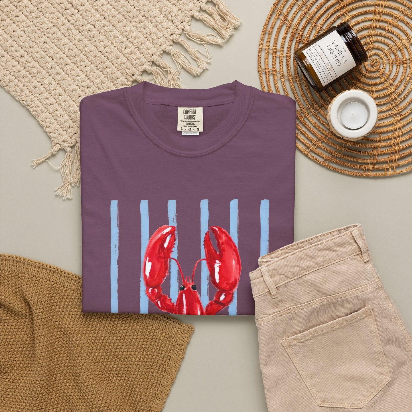 Coastal Lobster Graphic Tee • Beach Vacation Shirt • Summer Coastal Tee • Preppy Beach Shirt • Summer Vacation Outfit
