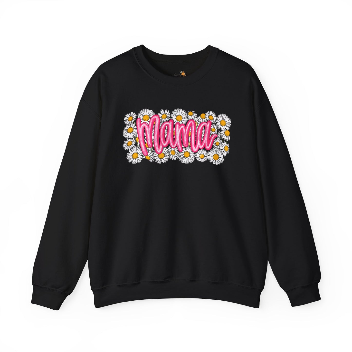 Pink Daisy Mama Sweatshirt • Floral Mama Crewneck • Spring Mama Graphic Sweatshirt • Cute Motherhood Cozy Outfit