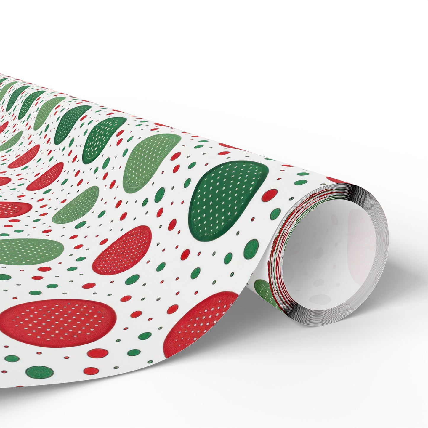 Red & Green Polka Dot Christmas Wrapping Paper | Classic Holiday Pattern | Festive Dots Gift Wrap | Modern Christmas Decor