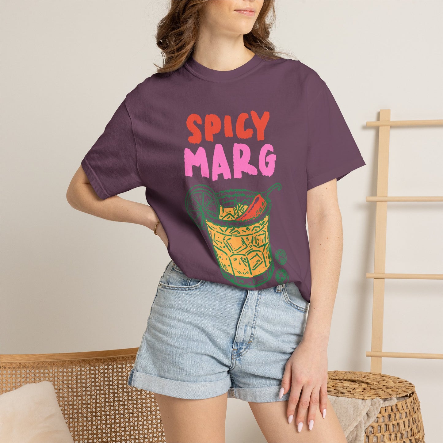 Spicy Marg Graphic Tee • Margarita Summer Shirt • Girls Night Beach Tee • Summer Vacation Outfit • Fiesta Shirt
