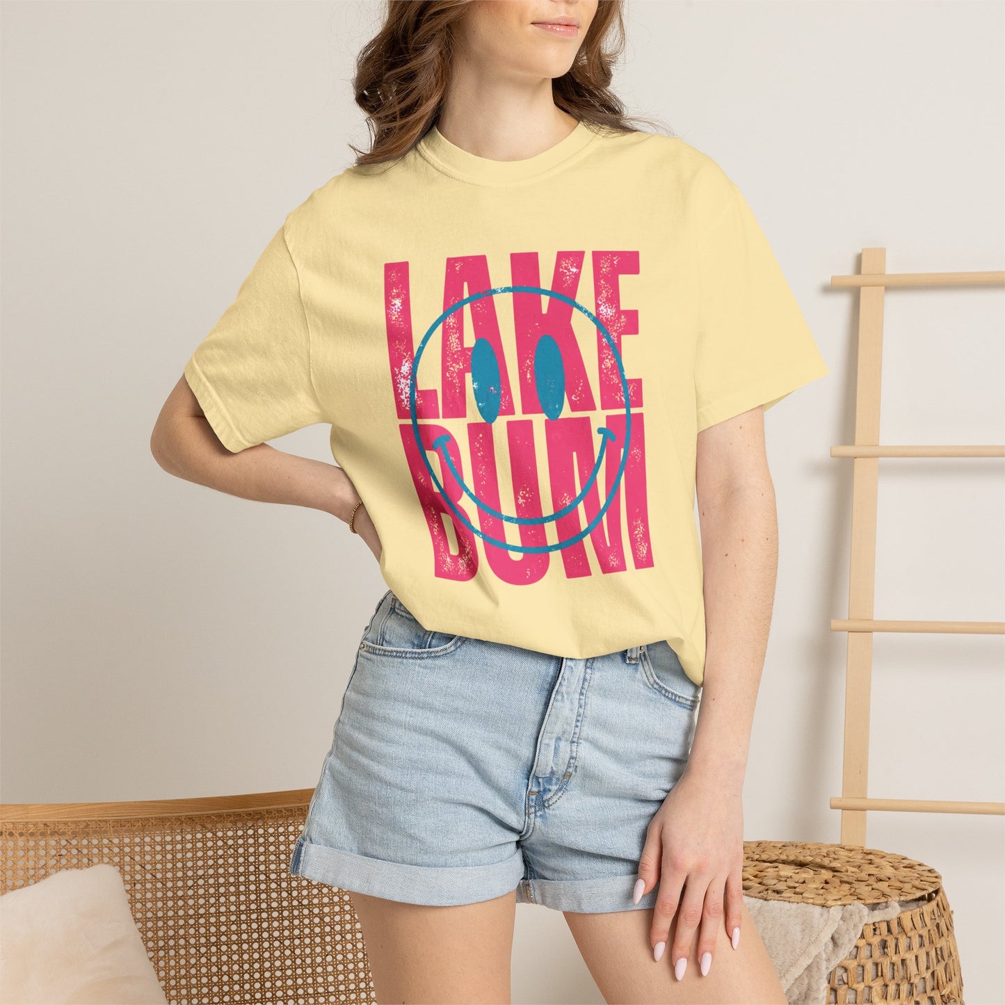 Lake Bum Graphic Tee • Summer Lake Shirt • Beach Vacation Mama Tee • Coastal Summer Outfit • Lake Life Shirt