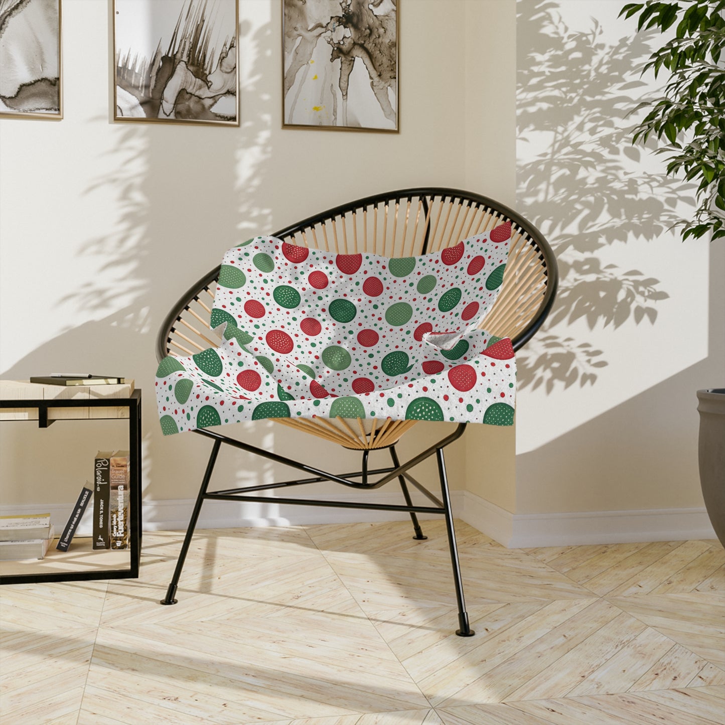 Holiday Polka Dot Blanket