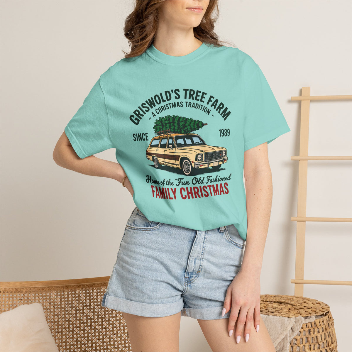 Christmas Tree Farm Tee — “Griswold’s Tree Farm” Family Christmas Graphic T-Shirt