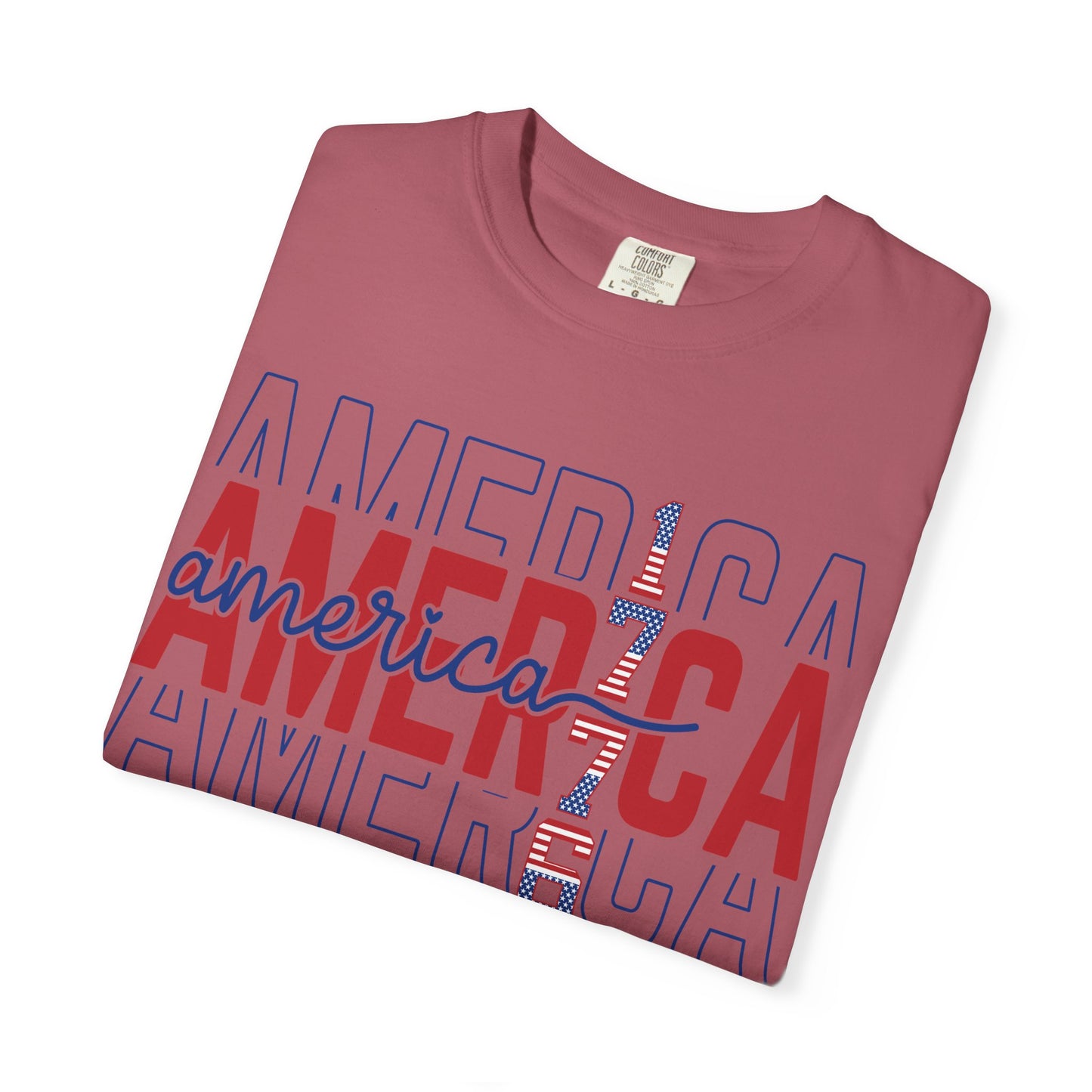 America 1776 T-Shirt • Vintage Patriotic Graphic Tee • Red White Blue Fourth of July Shirt