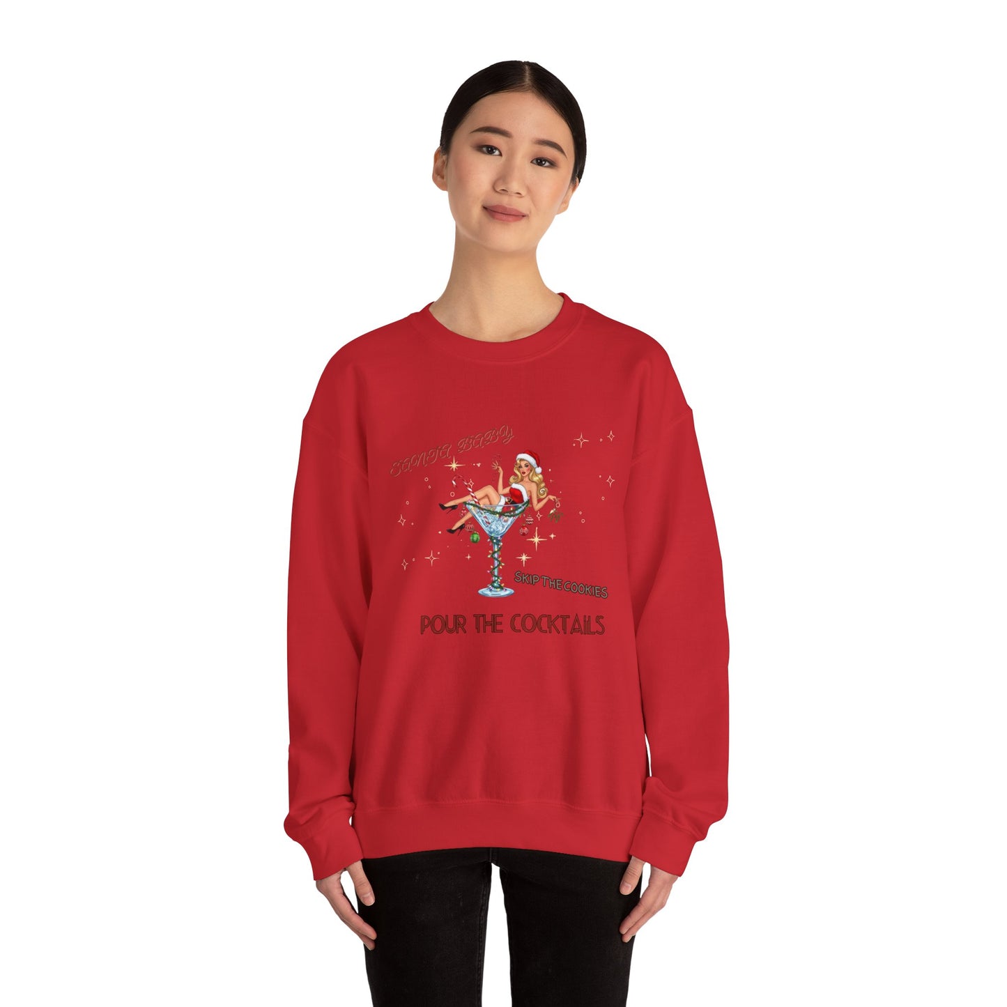Santa Baby Cocktail Sweatshirt