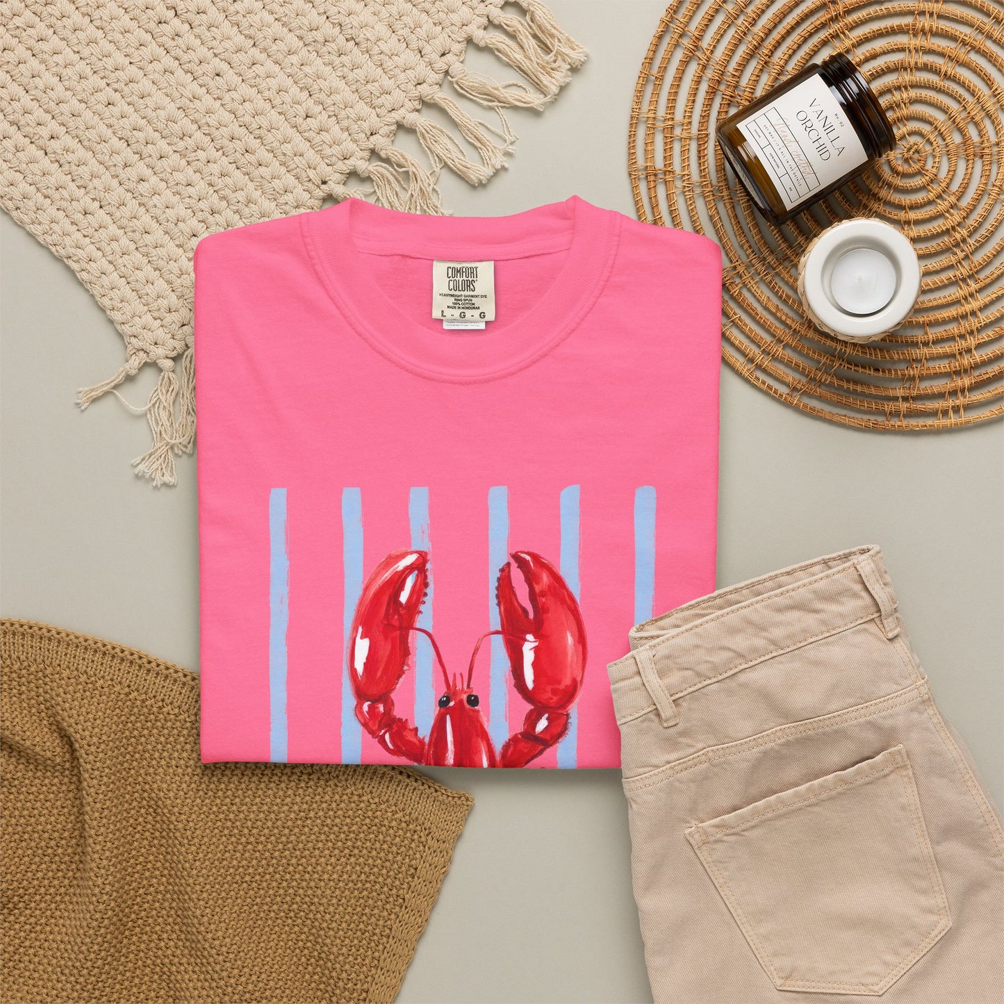 Coastal Lobster Graphic Tee • Beach Vacation Shirt • Summer Coastal Tee • Preppy Beach Shirt • Summer Vacation Outfit