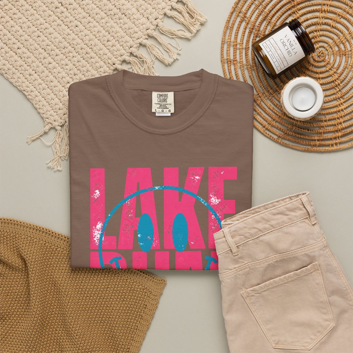 Lake Bum Graphic Tee • Summer Lake Shirt • Beach Vacation Mama Tee • Coastal Summer Outfit • Lake Life Shirt