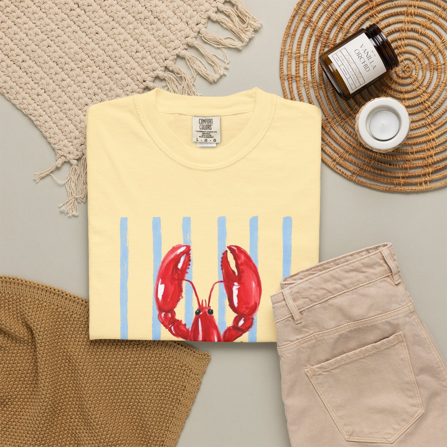 Coastal Lobster Graphic Tee • Beach Vacation Shirt • Summer Coastal Tee • Preppy Beach Shirt • Summer Vacation Outfit
