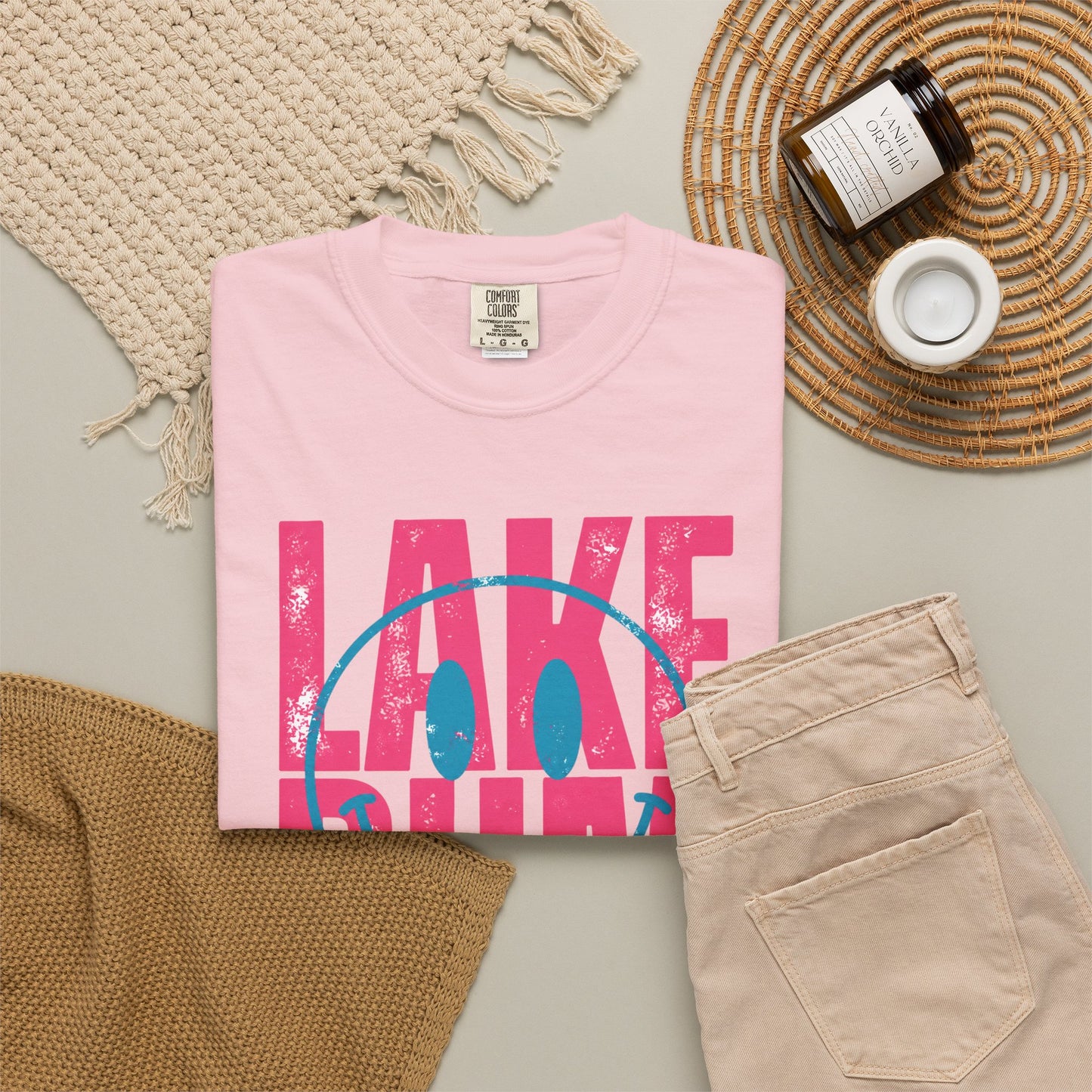 Lake Bum Graphic Tee • Summer Lake Shirt • Beach Vacation Mama Tee • Coastal Summer Outfit • Lake Life Shirt