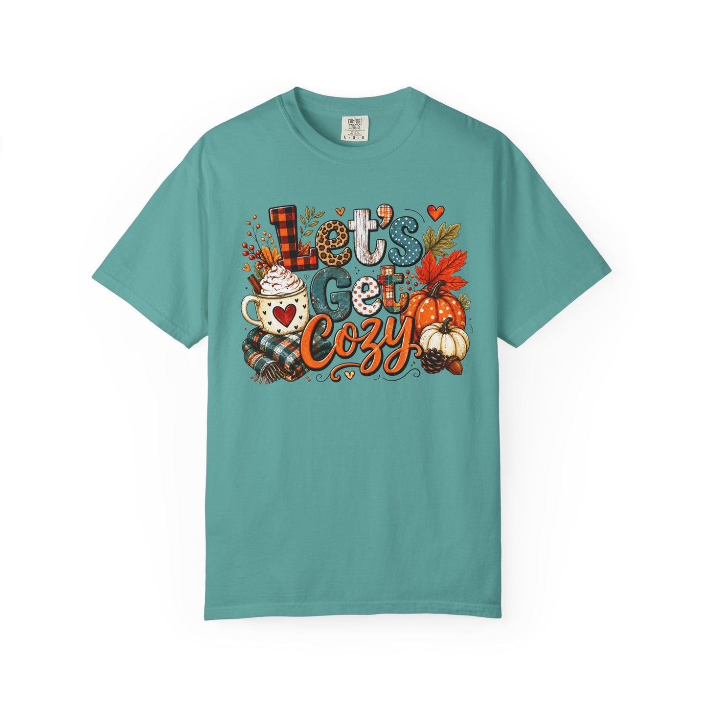 Let's Get Cozy Shirt • Cozy Fall Shirt • Pumpkin Spice Tee • Autumn Graphic Tee • Cute Fall Sweatshirt • Comfort Colors Fall Shirt • Cozy Season Tee