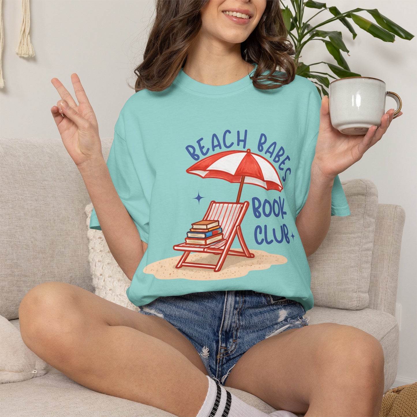 Beach Babes Book Club Shirt • Beach Reader Graphic Tee • Coastal Summer Book Lover Shirt • Vacation Outfit