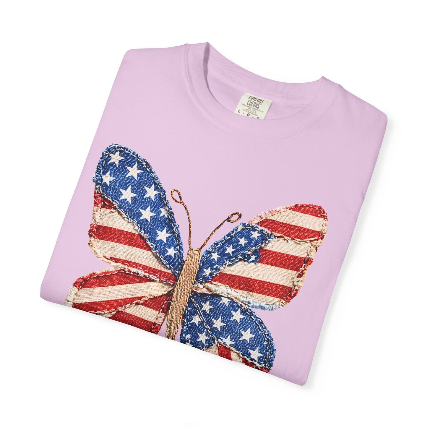 4th of July Butterfly Shirt • Patriotic Butterfly Tee • Vintage Americana Red White Blue Graphic