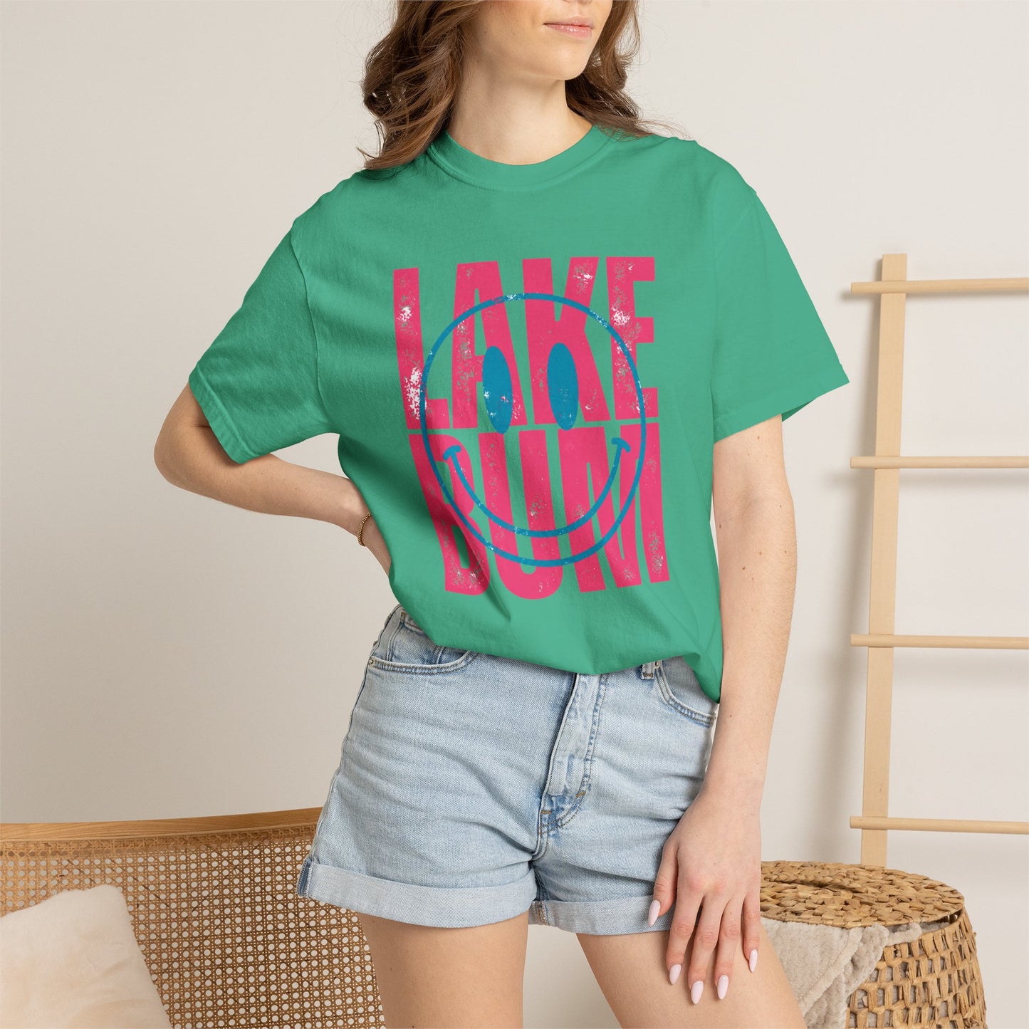 Lake Bum Graphic Tee • Summer Lake Shirt • Beach Vacation Mama Tee • Coastal Summer Outfit • Lake Life Shirt