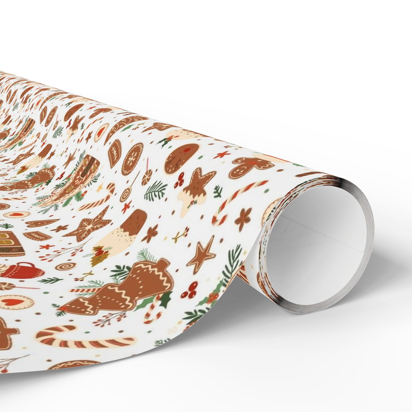 Gingerbread Christmas Wrapping Paper | Cozy Cookie Holiday Gift Wrap | Festive Baking Pattern | Christmas Treat Wrapping Paper
