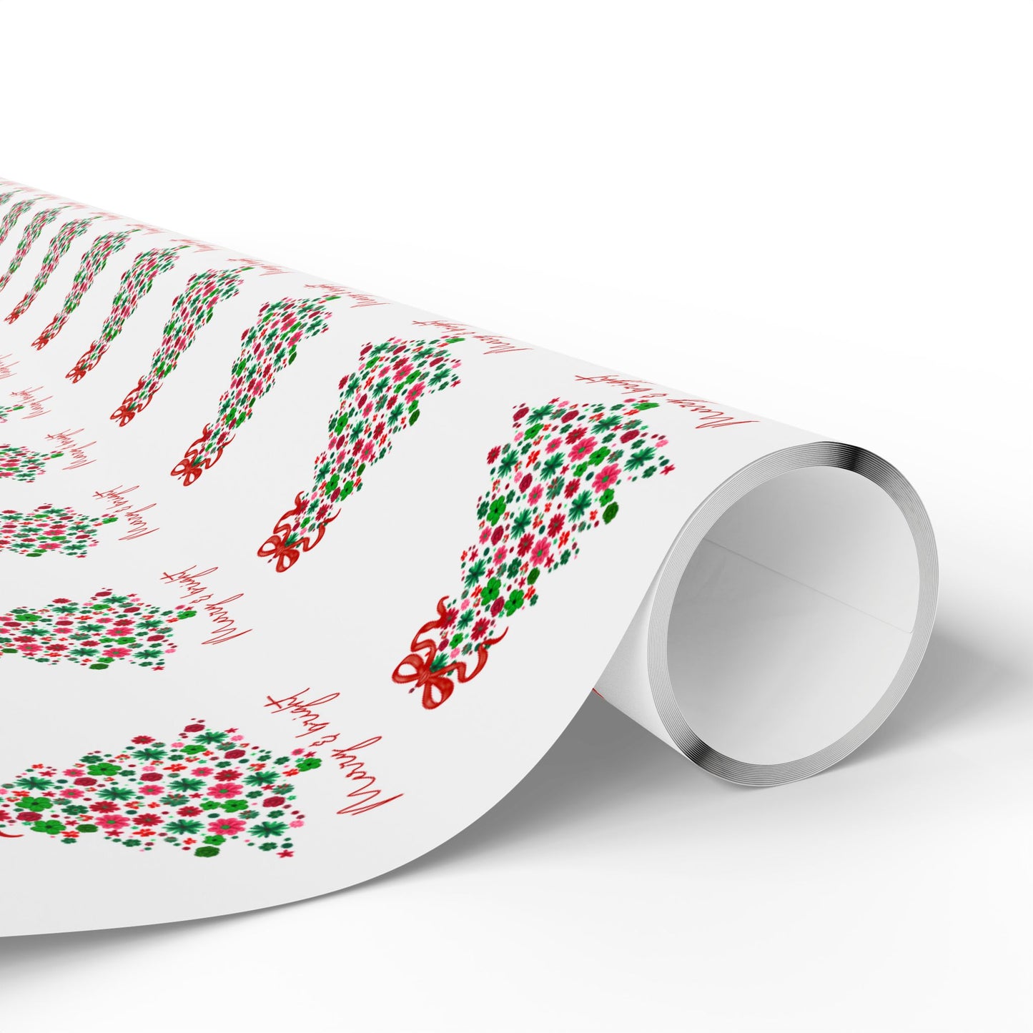 Festive Christmas Wrapping Paper Set - Merry Holiday Design for Gifts