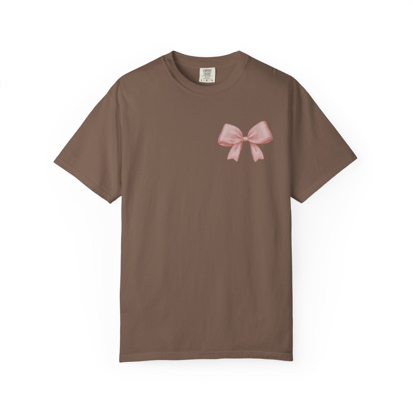 Grace Upon Grace Scripture with Pastel Pink Bow Tshirt • Girly Boutique Style for Moms • Feminine Faith Aesthetic Tee