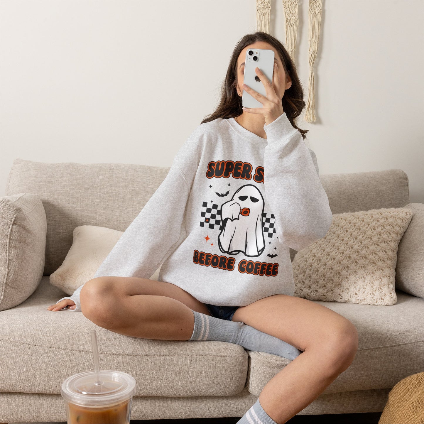 Super Scary Before Coffee Sweatshirt