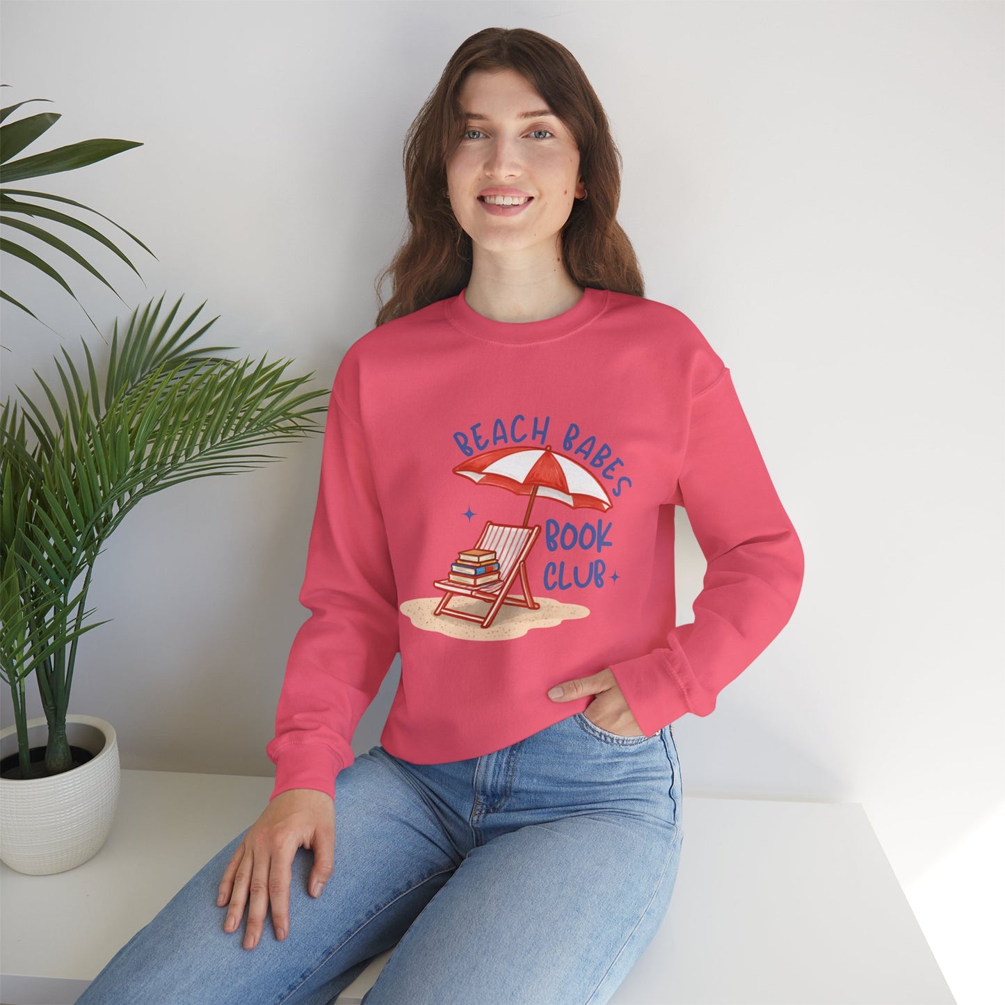 Beach Babes Book Club Sweatshirt • Beach Reader Crewneck • Coastal Summer Book Lover Pullover