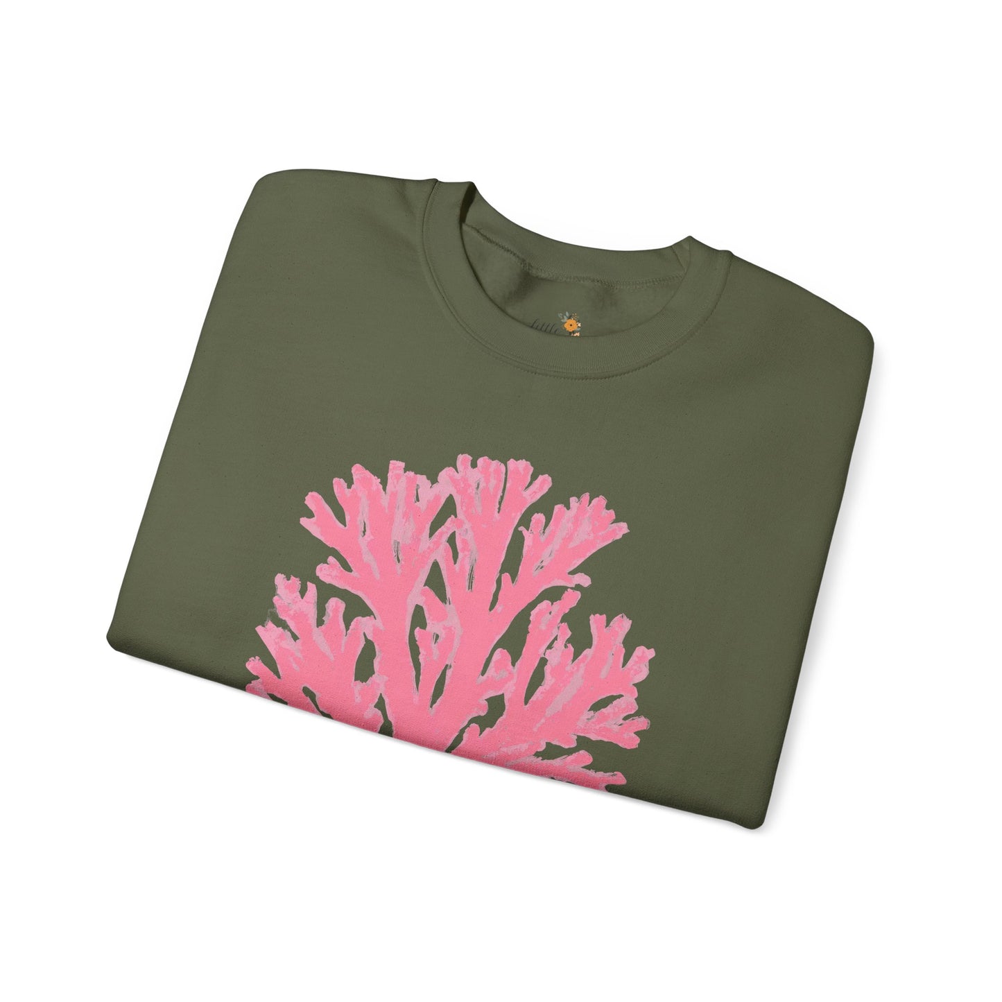 Ocean Club Crewneck • Coastal Summer Sweatshirt • Pink Coral Beach Vacation Pullover • Resort Style