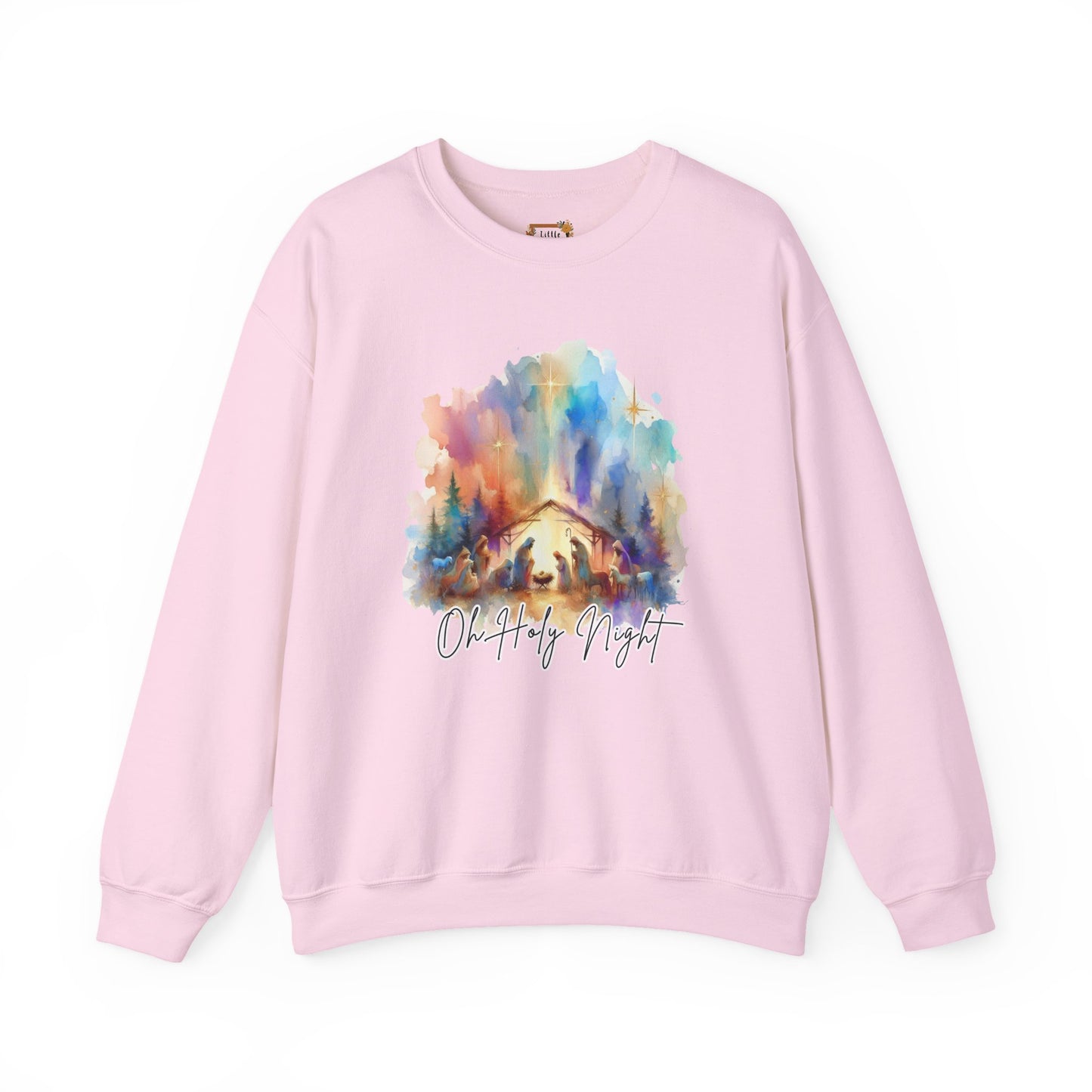 The Greatest Gift of All Nativity Sweatshirt | Watercolor Christmas Decor | Faith Wall Art | Holy Family Gift | Christian Holiday Collection