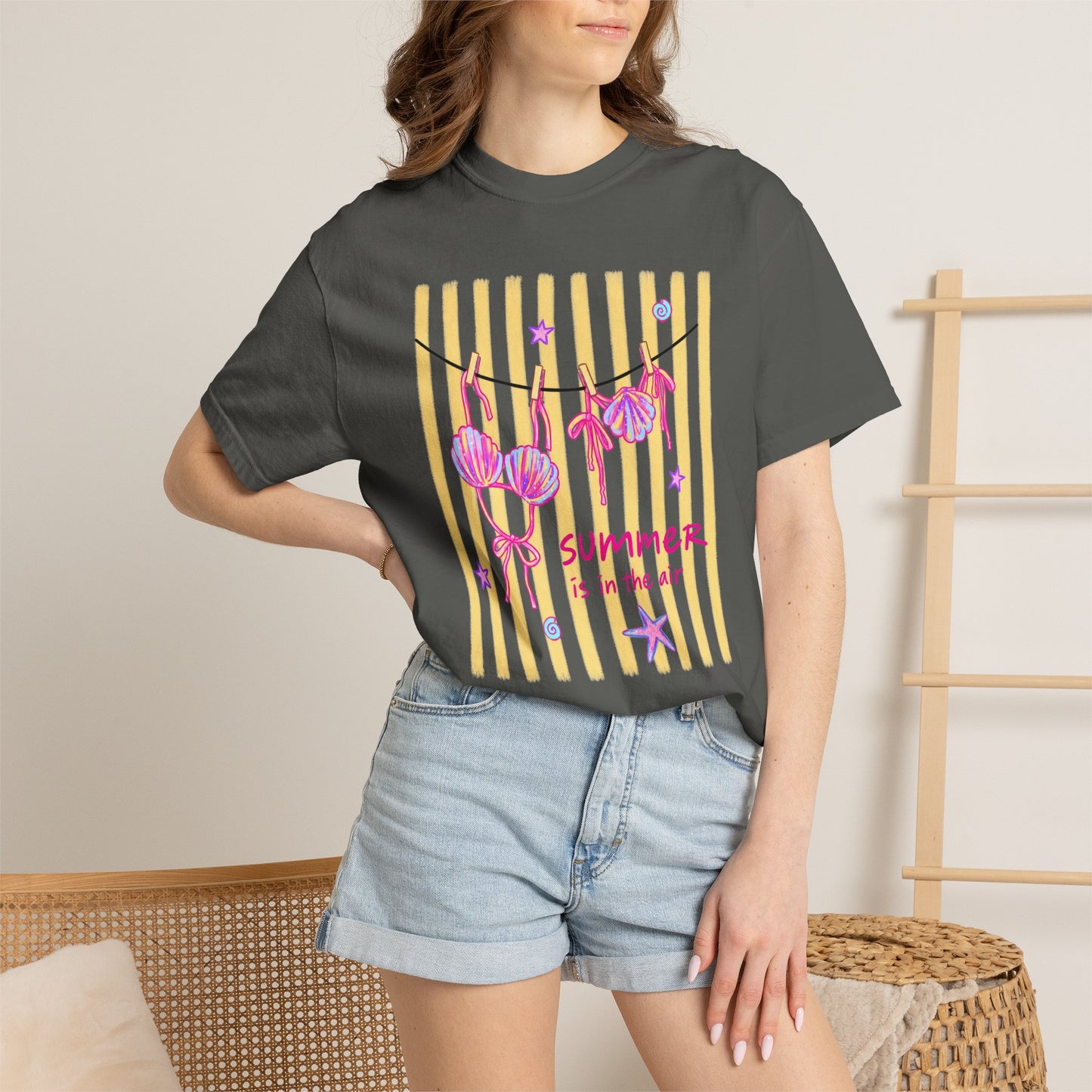 Summer Is In The Air Shirt • Beach Vacation Graphic Tee • Bikini Summer Shirt • Coastal Vacation Outfit