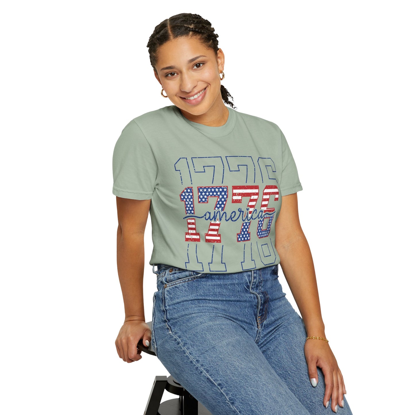 1776 Red White Blue Fourth of July T-Shirt • Vintage Patriotic Graphic Tee