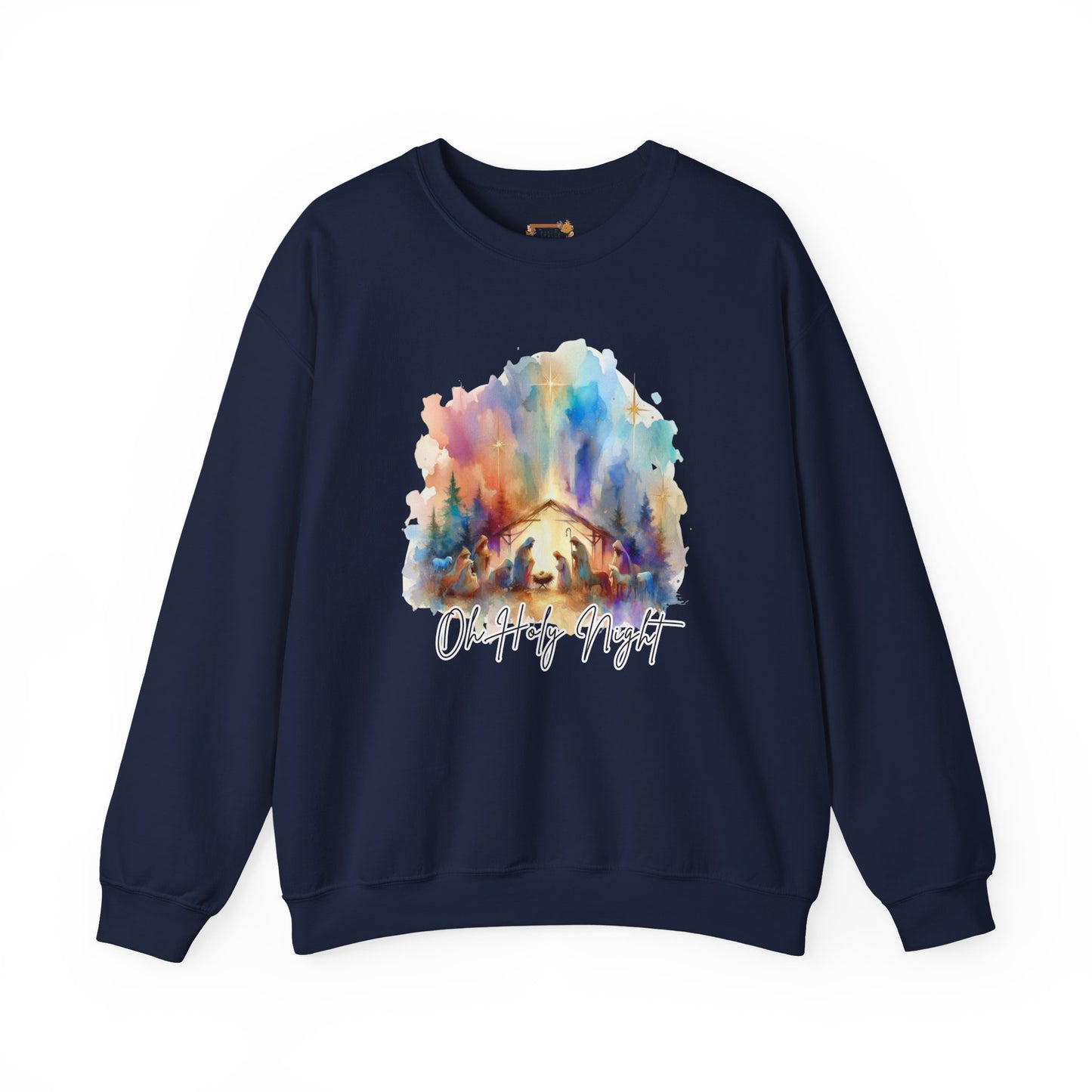 The Greatest Gift of All Nativity Sweatshirt | Watercolor Christmas Decor | Faith Wall Art | Holy Family Gift | Christian Holiday Collection