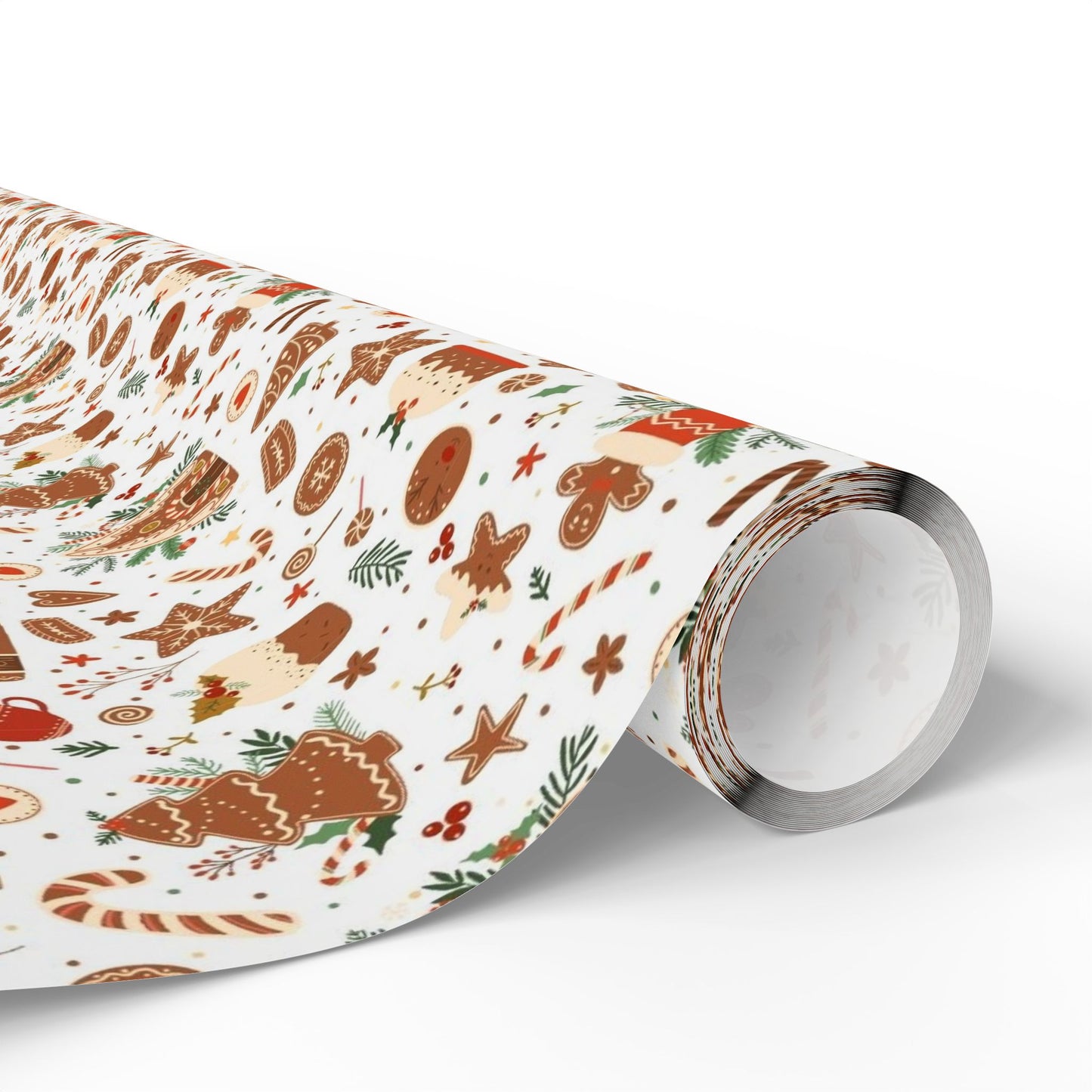Gingerbread Christmas Wrapping Paper | Cozy Cookie Holiday Gift Wrap | Festive Baking Pattern | Christmas Treat Wrapping Paper