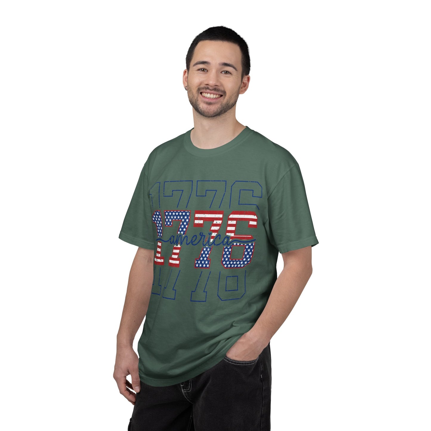 1776 Red White Blue Fourth of July T-Shirt • Vintage Patriotic Graphic Tee
