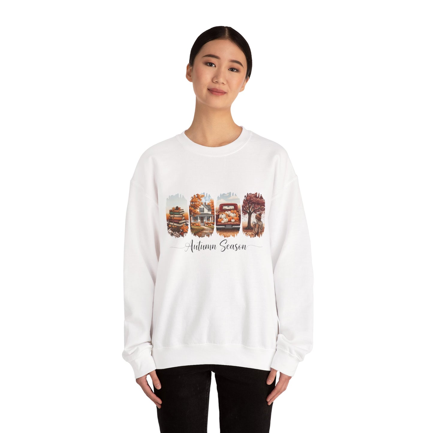 Cozy Autumn Sweatshirt - Unisex Heavy Blend Crewneck, Fall Fashion, Seasonal Gift, Thanksgiving, Everyday Comfort