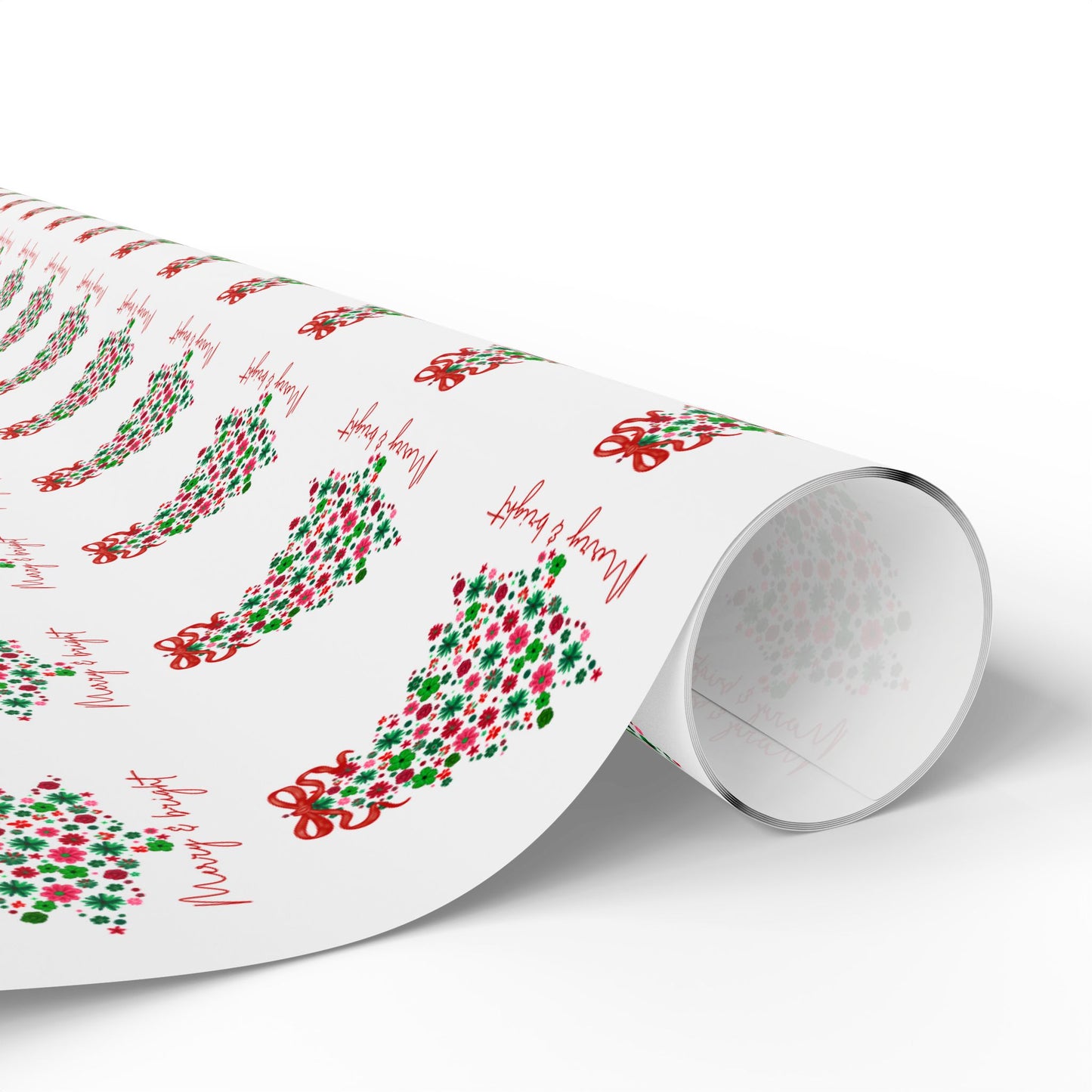 Festive Christmas Wrapping Paper Set - Merry Holiday Design for Gifts