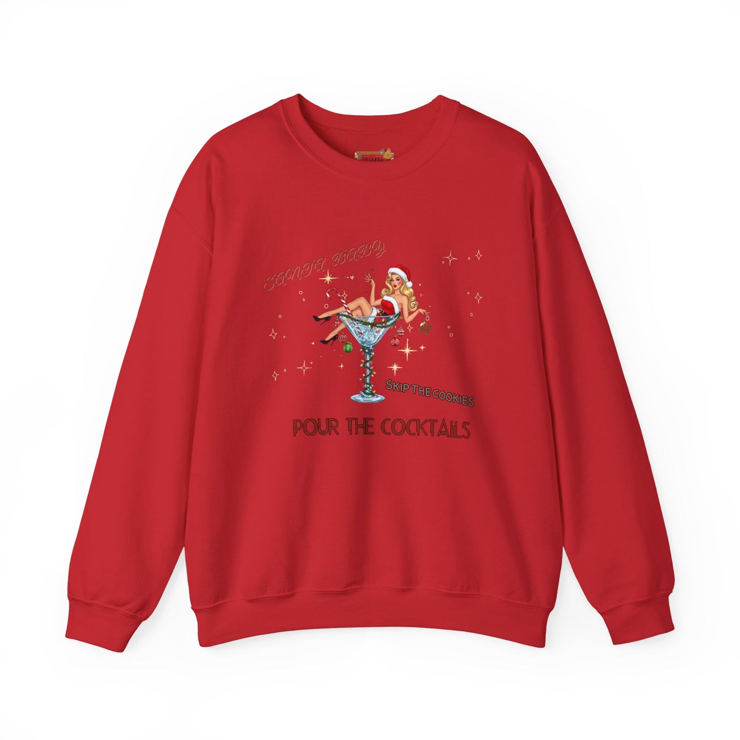 Santa Baby Cocktail Sweatshirt