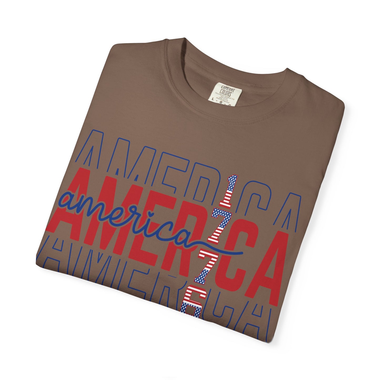 America 1776 T-Shirt • Vintage Patriotic Graphic Tee • Red White Blue Fourth of July Shirt