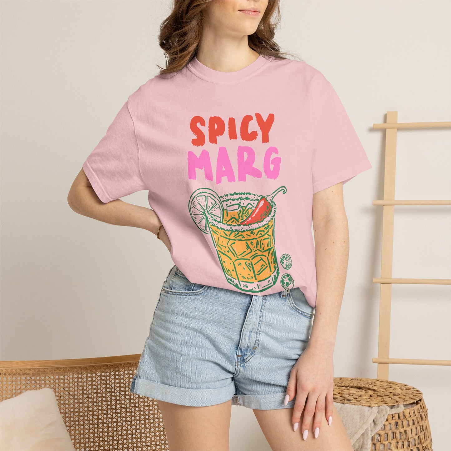 Spicy Marg Graphic Tee • Margarita Summer Shirt • Girls Night Beach Tee • Summer Vacation Outfit • Fiesta Shirt