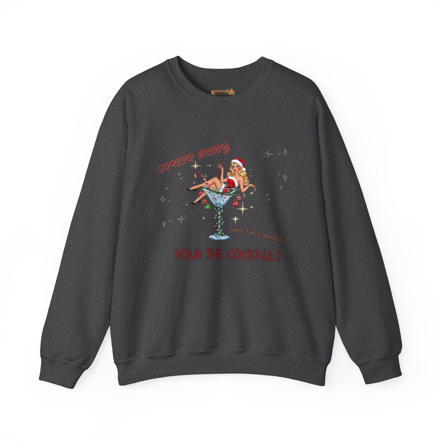 Santa Baby Cocktail Sweatshirt
