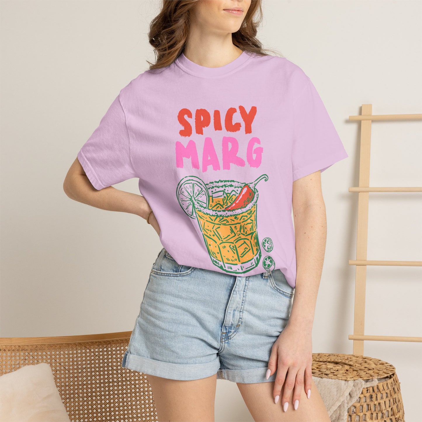 Spicy Marg Graphic Tee • Margarita Summer Shirt • Girls Night Beach Tee • Summer Vacation Outfit • Fiesta Shirt