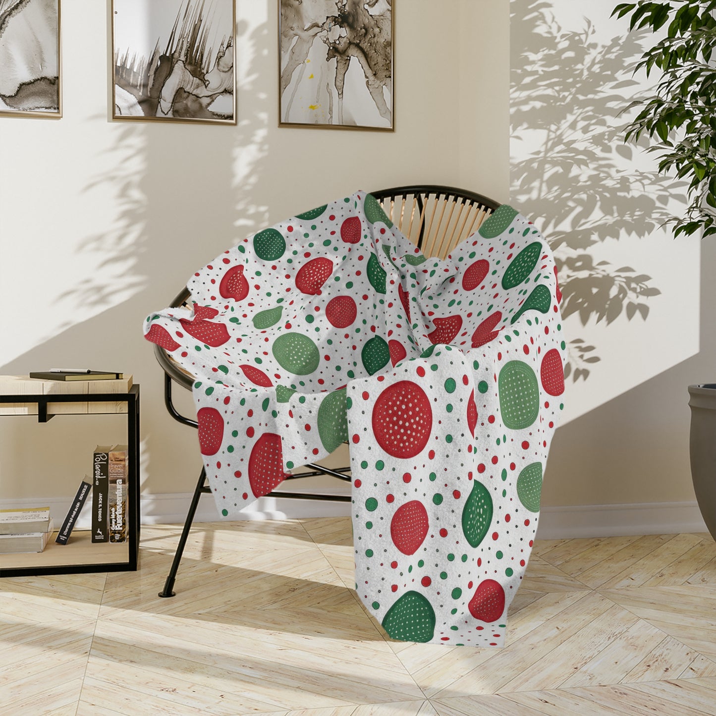 Holiday Polka Dot Blanket