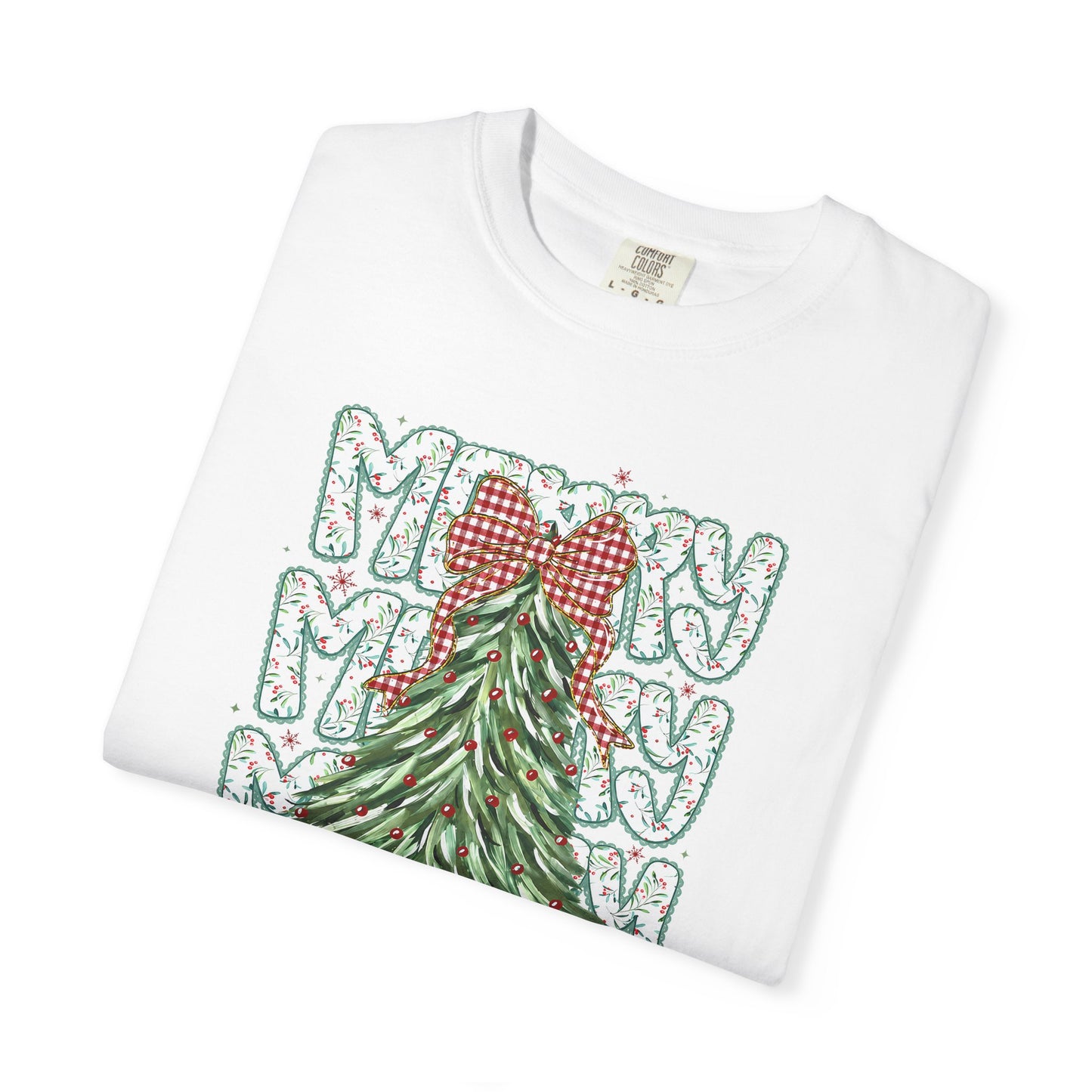 Christmas Tree Graphic T-Shirt — Merry & Bright Holiday Tee